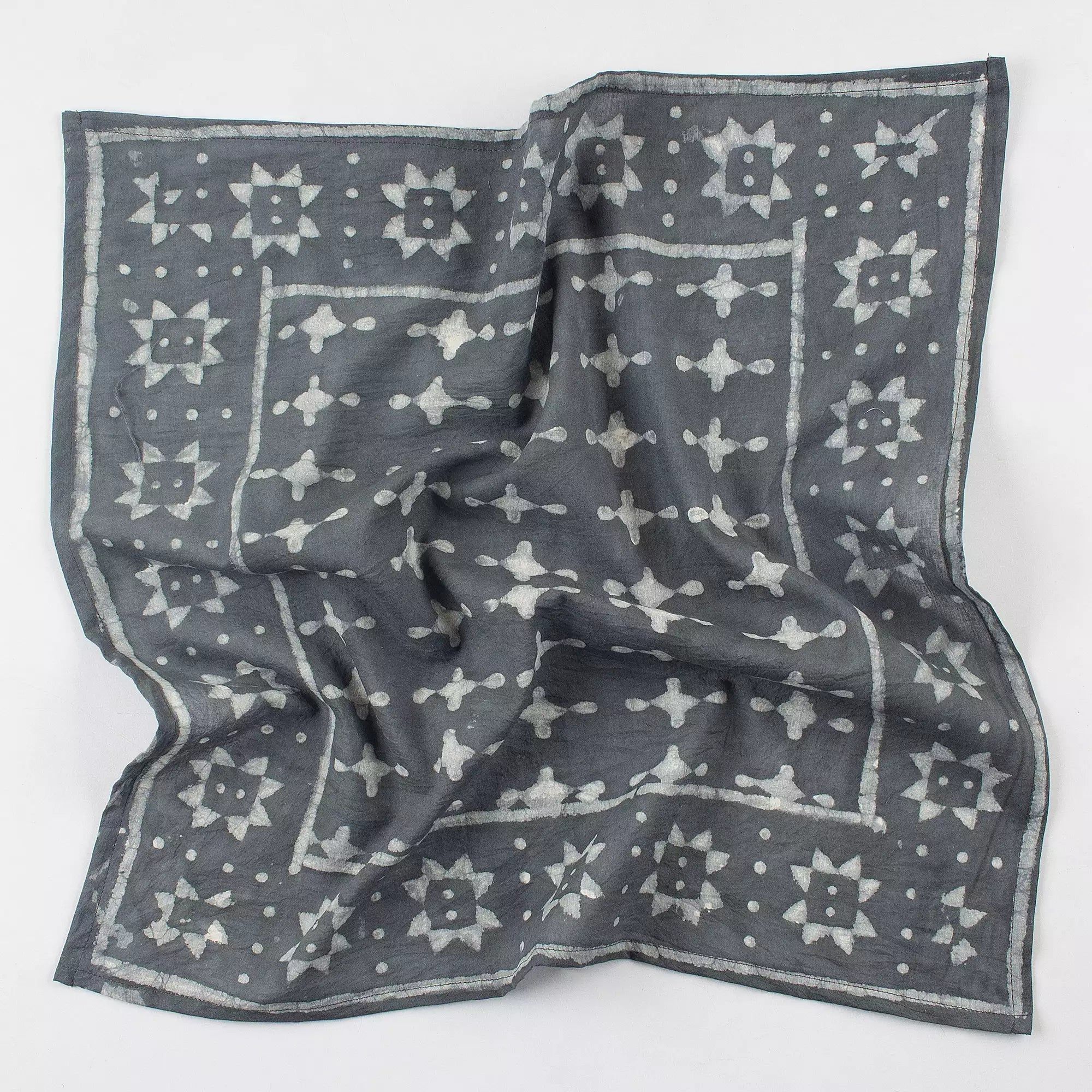 Premium Quality Hand Block Print Cotton Bandana Head Wrap 607
